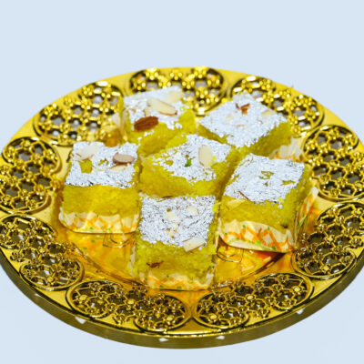 Kesar Coconut Burfi